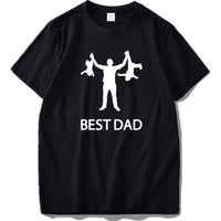 Best Dad T shirt Funny Design Father Day Tshirt 100% Cotton Fashion Gift T-shirt EU Size